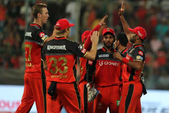 Vishnu Vinod (centre) is the latest youngster to get an opportunity due to the current injury crisis at RCB.
