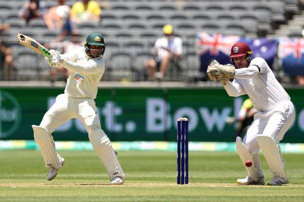 Usman Khawaja and Marnus Labuschagne have stitched an unbeaten 63-run stand