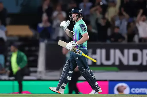 Jordan Cox smashed a 32-ball 58 in his team's victory